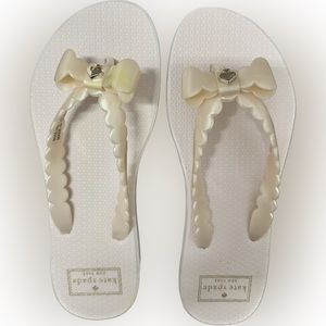 Kate Spade thong sandals (flip flops) with bow